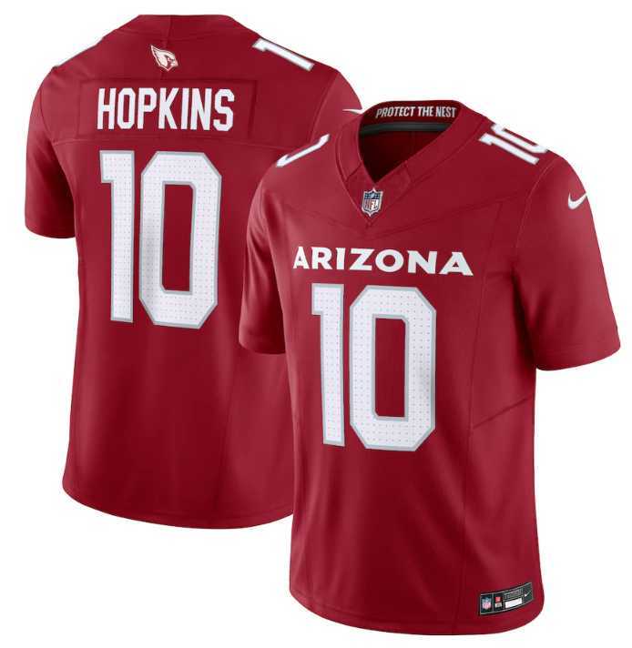 Men & Women & Youth Arizona Cardinals #10 DeAndre Hopkins Red Vapor Untouchable F.U.S.E. Limited Stitched Football Jersey